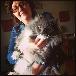Fraggle is even bigger and fluffier than Dr. Amy!
