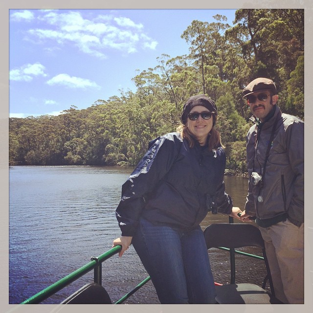 On a boat somewhere in the Tarkine...