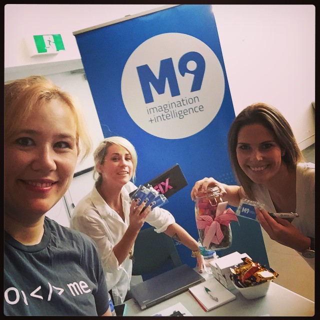 Are you at @thebigdayin? Come visit the #mi9 stand at the Careers Fair and say hi to Dee, Jess, and me!