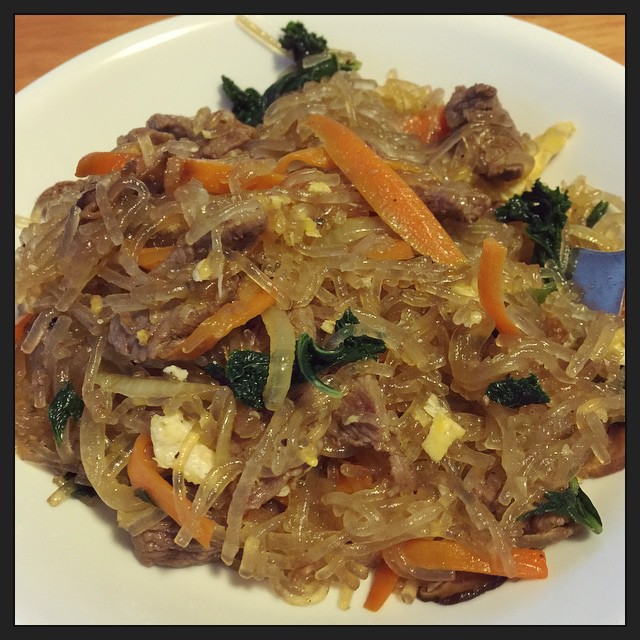 Homemade japchae to start the week off right!