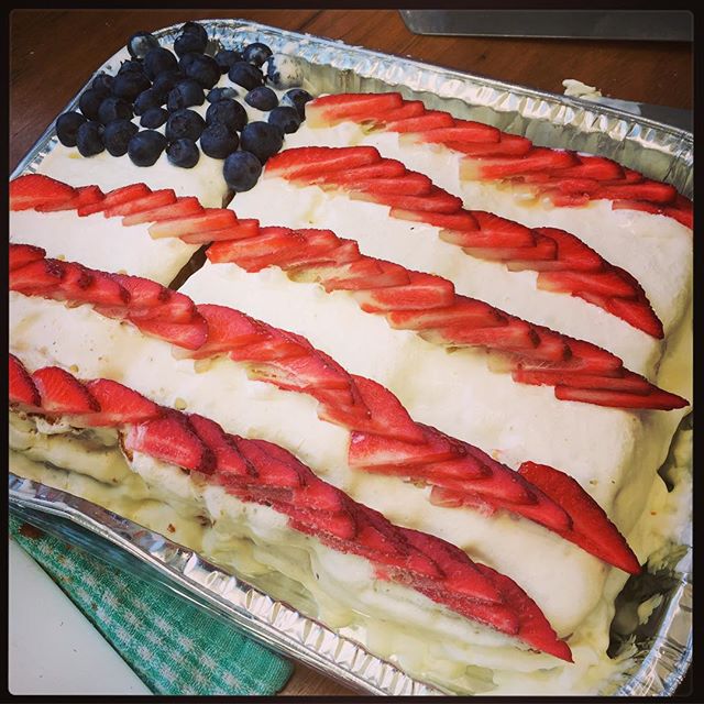 Complete with Flag Cake!! #spoiled #happy4thofjuly @canva @canvavibe