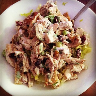 Cranberry-Walnut Chicken Salad