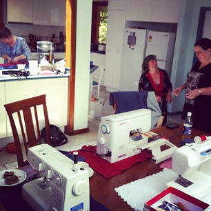 Ain't no party like a sewing party!