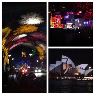 Start of the Vivid Festival! Sydney Harbour in stunning lights.