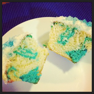 Inside the Heisenberg Blue cupcakes!