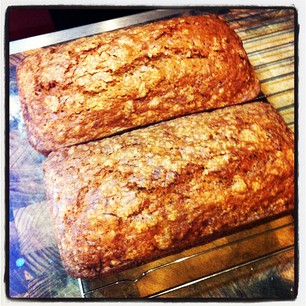 Zucchini bread. Co-workers: you can thank me in the morning.