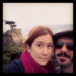 The famous Lone Cypress in Pebble Beach...