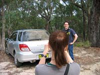 Amy, Rob, and the car