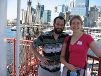 Me and Snook on a lighthouse