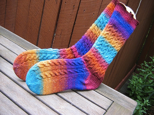 Widdershins in Noro Kureyon Sock