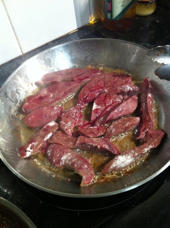 Cooking the liver