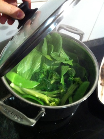 Greens cooking