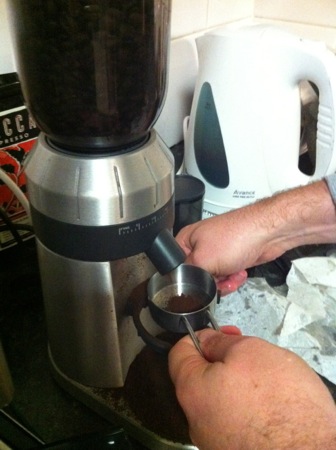 Grinding coffee