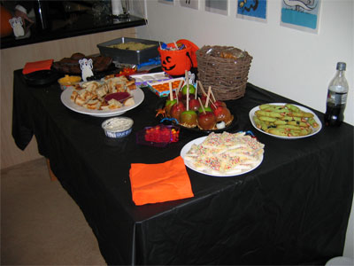 The food spread