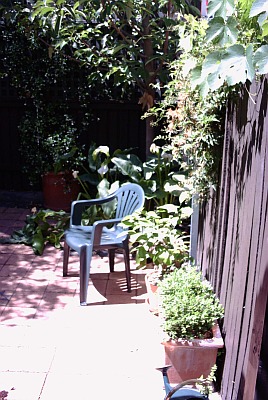 One side of garden