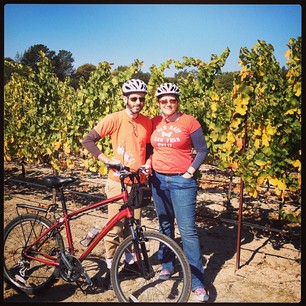 It was an amazingly beautiful day for cycling and wine tasting!