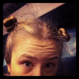 Workin' the rare and elusive double-topknot on a rainy day. (cc @toastman)