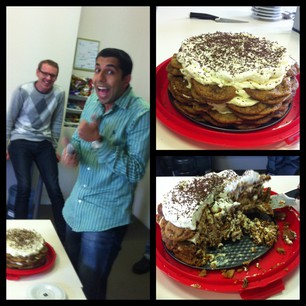 COOKIE CAKE! Happy birthday Kunaal! #diabetes