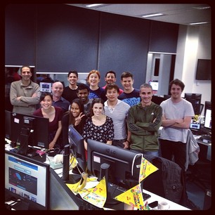 The 9jumpin team at Mi9 are ready the the game! Bring on #Origin! (And pizza!) GO THE BLUES!