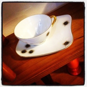  Ma Snook gifted me a lovely retro cup and saucer for our special shelf.