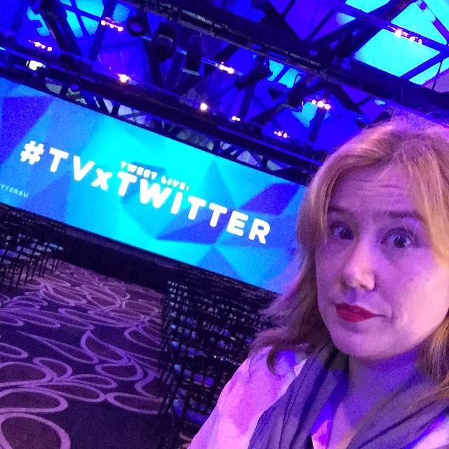 What else does one do at a Twitter event but take a dubious selfie? #TVxTwitter #notmyusualtechcrowd