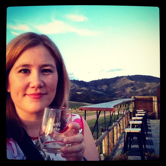 Sundowner selfie with wine at Moothi Estate. #mudgeesmuggler