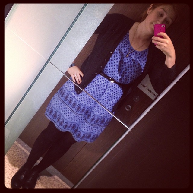 #frocktober day 17. Black and blue.