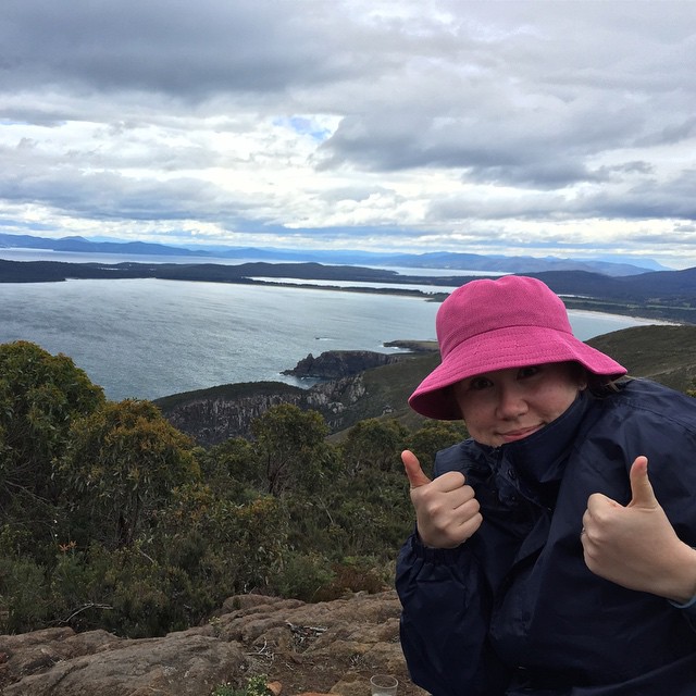 Made it. Hardest bush walk I've ever done. 12000 steps, 8.8km, 107 floors climbed. It's quite brisk at the peak! @brunyislandlongweekend #nofilter