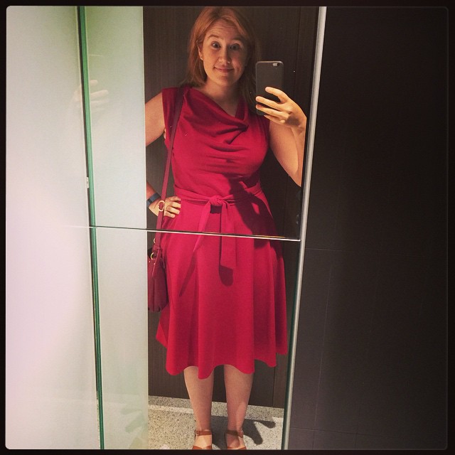 Last dress purchase for 2014: Stefanie dress from @heartofhaute. LOVE IT. (But I am officially now on a Dress Moratorium.) http://heartofhaute.com/stefanie-dress-red.html
