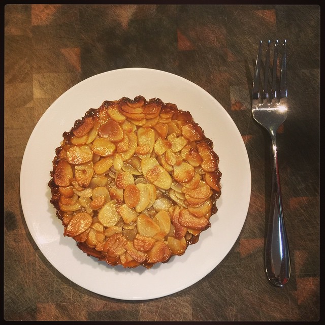 Lime Marmalade and Shortbread Tart, homemade by The Snook himself. #spoiled