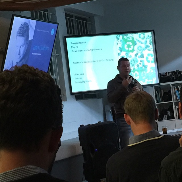 Great to see @delitescere dogfooding his preso on Adaptive Architecture. #canvatechevent