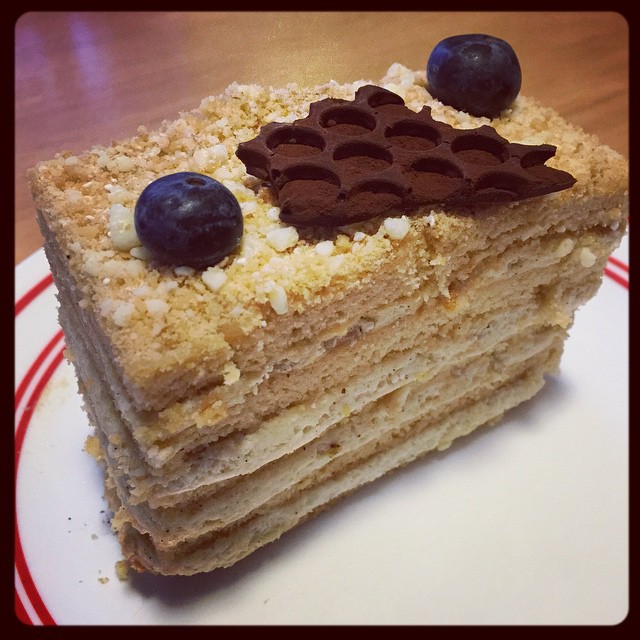 Honey Cake from new Russian bakery at Broadway - izba.com.au. Really tasty! Thanks for recommending, @shvedma.