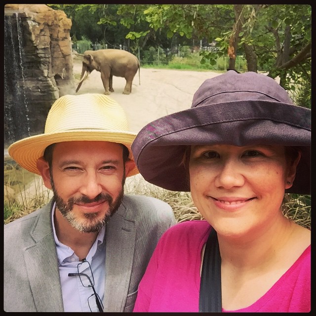 Selfie with Billy the Elephant.