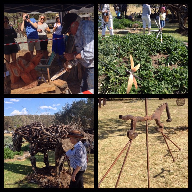 Sculpture in the Garden. Some cultcha to go with all the wine! #mudgeesmuggler