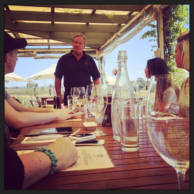 Learning about the history of di Lusso estate. Absolutely perfect day for Italian food and wine alfresco. #mudgeesmuggler