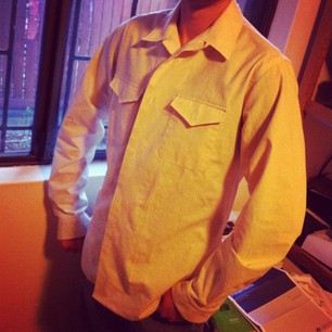 Negroni is finished (except for buttons). I made a man's shirt, and it fits the Snook! #sewvember