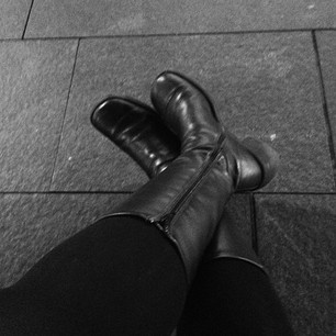 Self, let's be honest. You are too damn old to wear these boots for 12+ hours. #dying