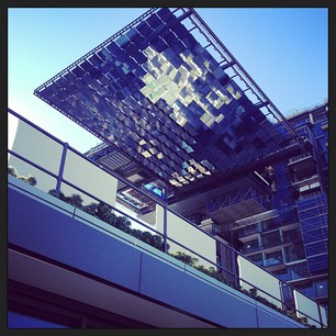 Heliostat - up close! It's Open Day at the brewery development.