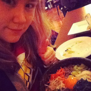 Dolsot bibimbap FTW. I wish you could hear the sound it makes!