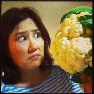 Coles price their cauliflower by the each. Haha, suckers! #biggerthanmyhead