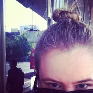 At first I was doing the topknot ironically, but now I kinda like it. Feels like I'm from a dystopian future.