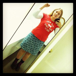 Frocktober #9. I defy this crappy, grey, wintry weather. DEFY IT!