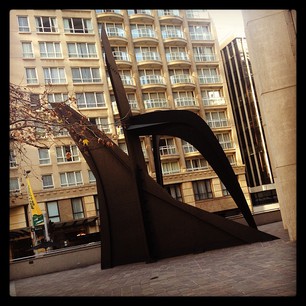 There is a Calder in front of my new office. This pleases me immensely.