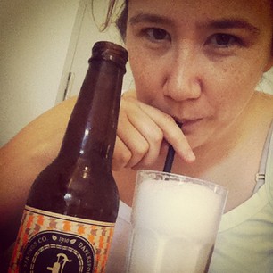 My first ever Ginger Beer Spider (aka ice cream float). YUM.