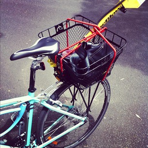 New basket and bike pump!