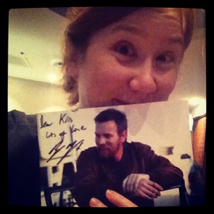 Um, it's me and Ewan McGregor. SQUEEE! (Kelly Vincent is the best.)