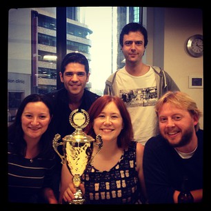 WE WON HACKATHON! GO TEAM SARCASTIC PIG!! @justasitsounds @SerriLaw