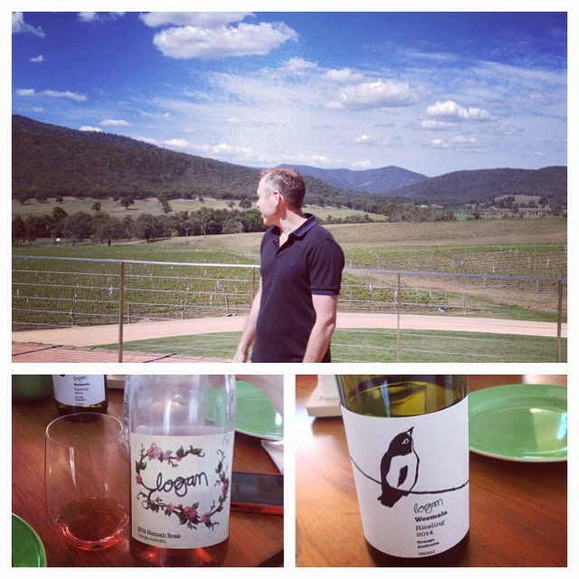 Peter Logan and some of his lovely wines. #mudgeesmuggler