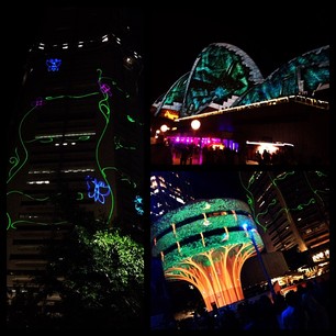Vivid Festival. Gorgeous Sydney on a warm autumn night!
