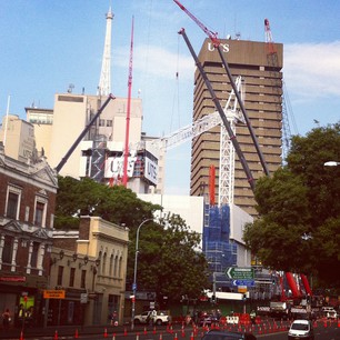 Wow. 5 cranes at UTS for the salvage operation!